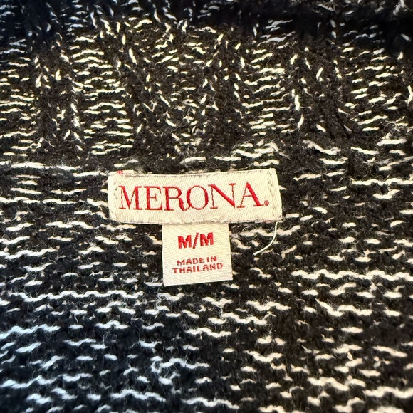 Merona Black and Gray Open-front Cardigan Sweater - Picture 5 of 7